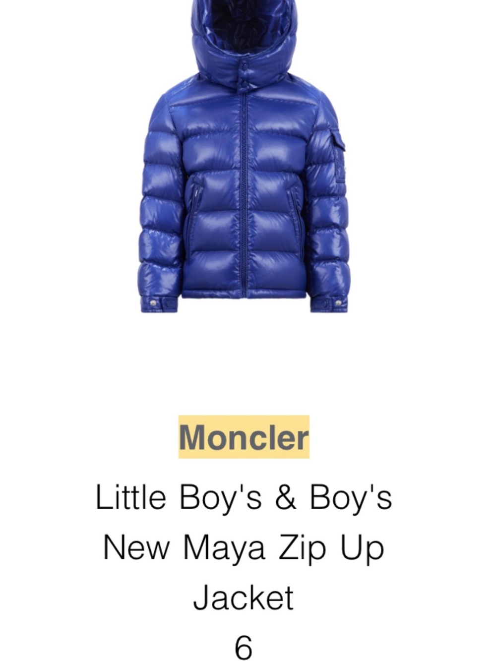 Authentic Moncler New Maya Jacket